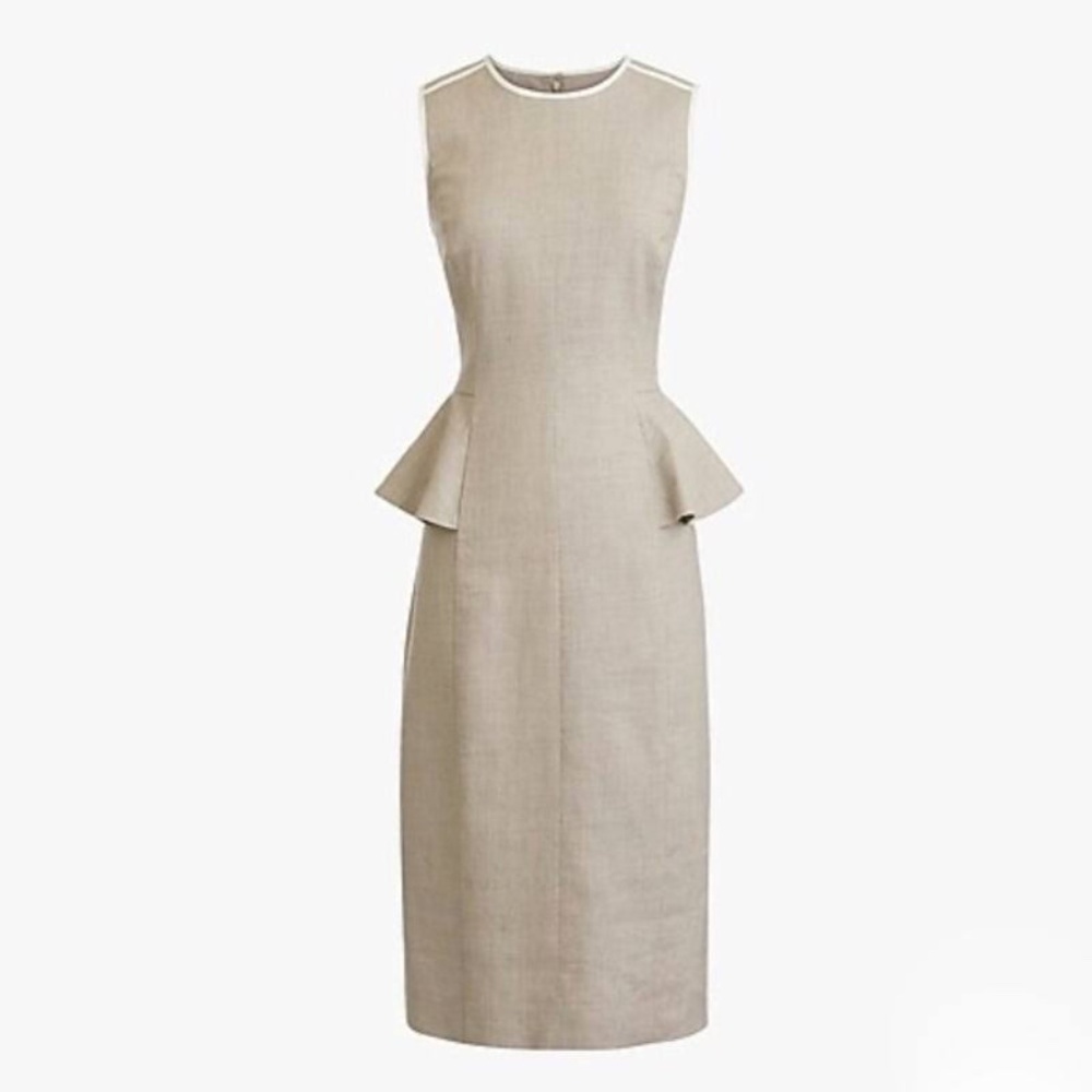 J Crew Peplum shift Dress